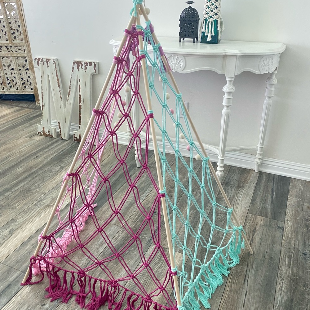 Macrame teepee - Picture 4 of 4